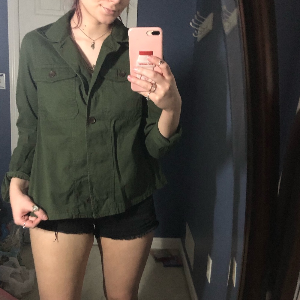 Olive Utility Jacket - image 3